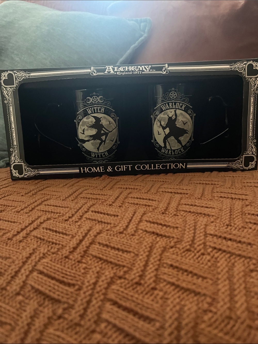Black Witch and Warlock Mug Set